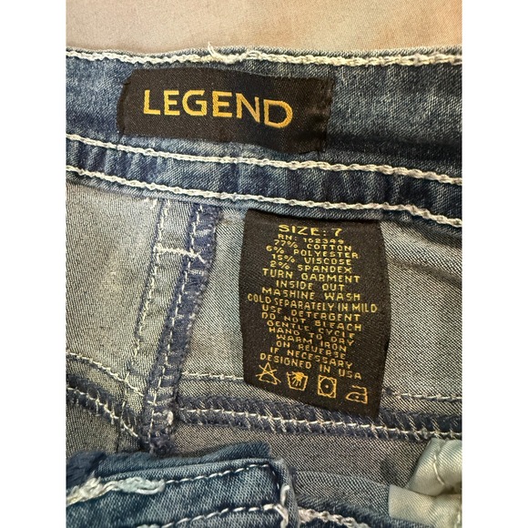 LEGEND Women's Size 7 Bootcut Jeans Embellished Pockets Light Wash Denim - Picture 3 of 10